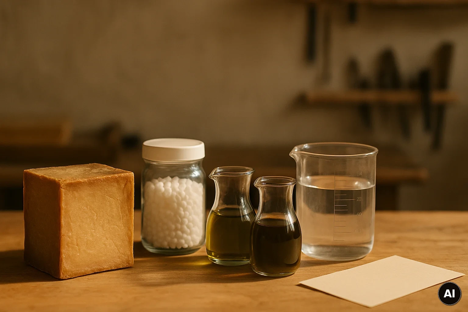 Die wichtigsten Rohstoffe im Herkunftscheck: Olivenöl, Lorbeeröl, Wasser, Lauge