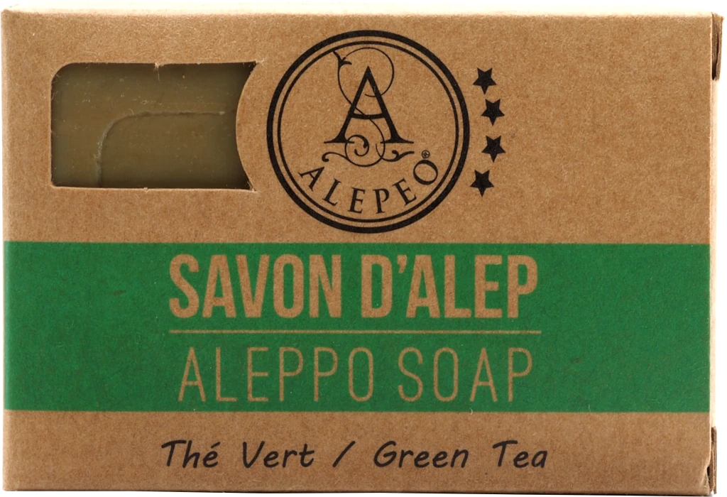 ALEPEO Aleppo Olive Oil Soap with Green Tea Scent