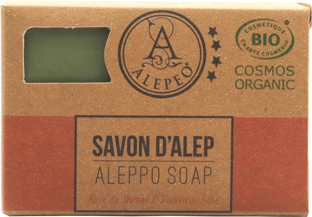 ALEPEO Aleppo Olivenölseife mit Rosenblütenduft