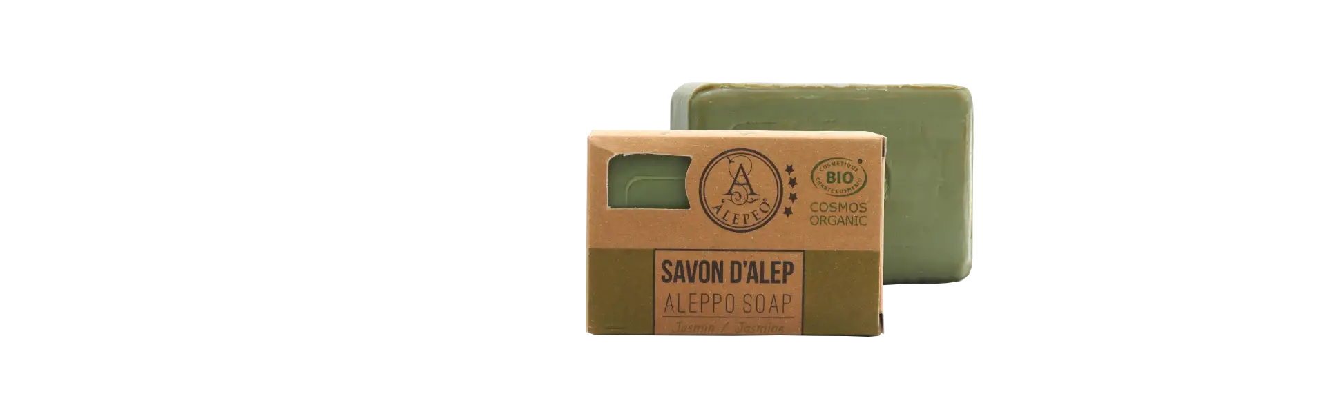 Savon d'Alep à l'huile d'olive ALEPEO, parfum jasmin