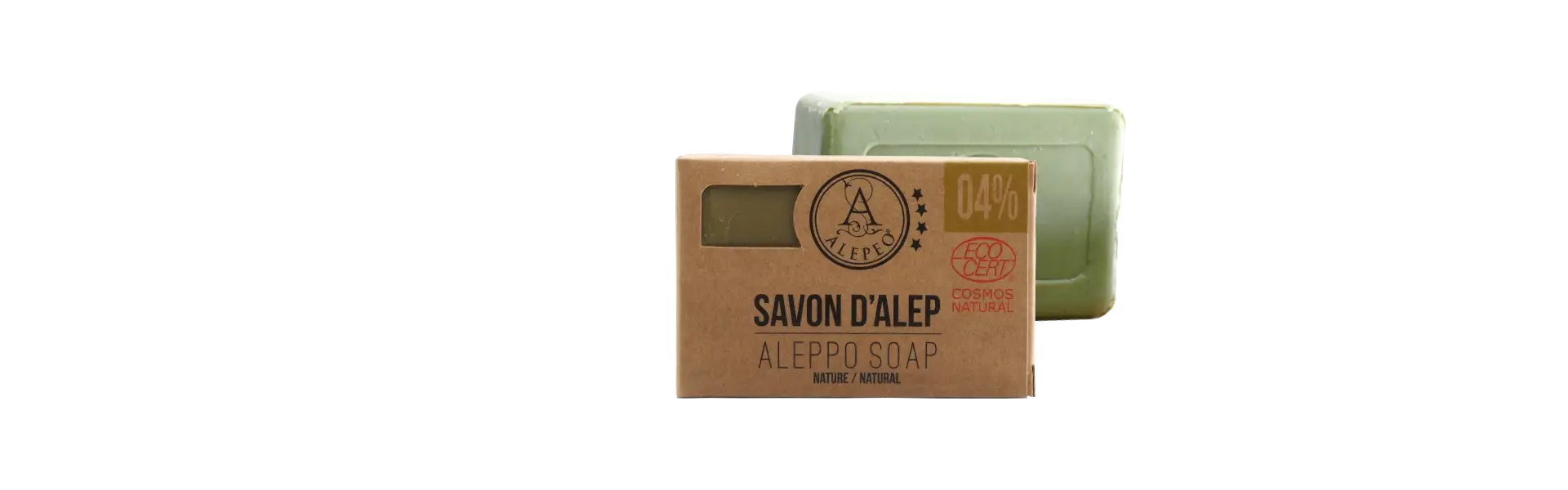 ALEPEO Aleppo olive oil soap with 4% laurel oil